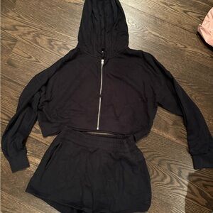 Hollister Charcoal Ultra High-Rise Shorts